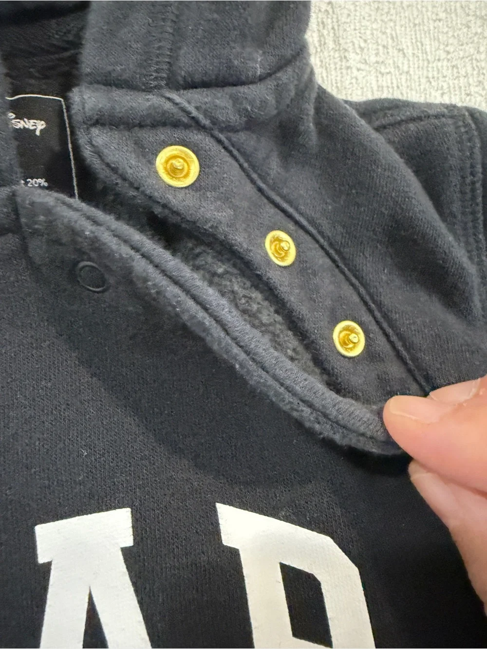 Gap Mickey Mouse fleeced bodysuit 3-6M
